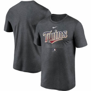 ナイキ メンズ Tシャツ Minnesota Twins Nike Authentic Collection Legend Performance T-Shirt 半袖 Charcoal