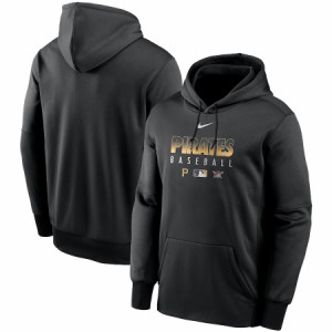 ナイキ メンズ パーカー "Pittsburgh Pirates" Nike Authentic Collection Therma Performance Pullover Hoodie - Black