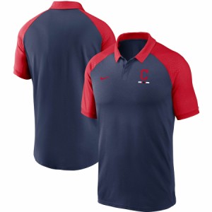 ナイキ メンズ ポロシャツ Cleveland Indians Nike Legacy Tri-Blend Raglan Performance Polo 半袖 ゴルフ Navy