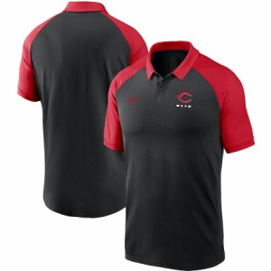 ナイキ メンズ ポロシャツ Cincinnati Reds Nike Legacy Tri-Blend Raglan Performance Polo 半袖 ゴルフ Black