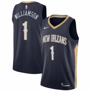 ナイキ メンズ ジャージ Zion Williamson "New Orleans Pelicans" Nike 2019 NBA Draft First Round Pick Swingman Jersey Navy - Icon E