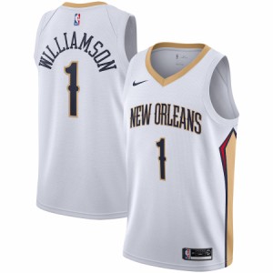 ナイキ メンズ ジャージ Zion Williamson "New Orleans Pelicans" Nike 2019/2020 Swingman Jersey - Association Edition - White