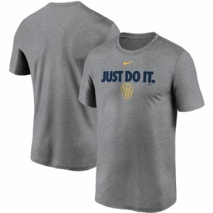 ナイキ メンズ Milwaukee Brewers Nike Team Just Do It Legend Performance T-Shirt Tシャツ 半袖 Gray