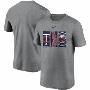 ナイキ メンズ Minnesota Twins Nike Tryptich Logo Legend Performance T-Shirt Tシャツ 半袖 Gray