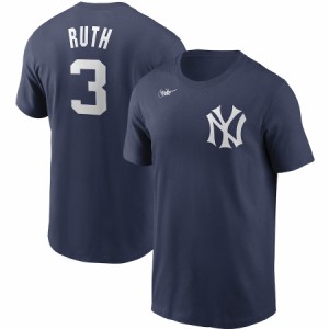 ナイキ メンズ Tシャツ Babe Ruth New York Yankees Nike Cooperstown Collection Name & Number T-Shirt 半袖 Navy