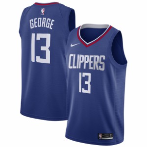 ナイキ メンズ ジャージ Paul George "LA Clippers" Nike 2019/20 Swingman Jersey Blue - Icon Edition