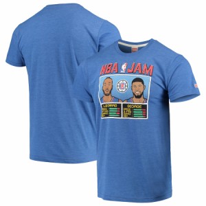 メンズ Tシャツ Kawhi Leonard & Paul George "LA Clippers" NBA Jam T-Shirt - Blue