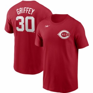 ナイキ メンズ Tシャツ Ken Griffey Jr. "Cincinnati Reds" Nike Cooperstown Collection Name & Number T-Shirt - Red