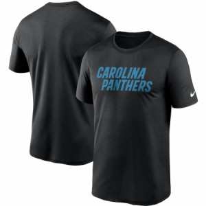 ナイキ メンズ Tシャツ "Carolina Panthers" Nike Fan Gear Legend Wordmark Performance T-Shirt - Black