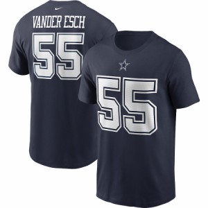 ナイキ メンズ Tシャツ Leighton Vander Esch "Dallas Cowboys" Nike Name & Number T-Shirt - Navy