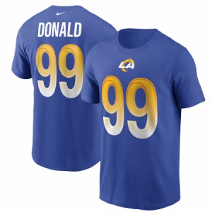 ナイキ メンズ Tシャツ Aaron Donald "Los Angeles Rams" Nike Name & Number T-Shirt - Royal