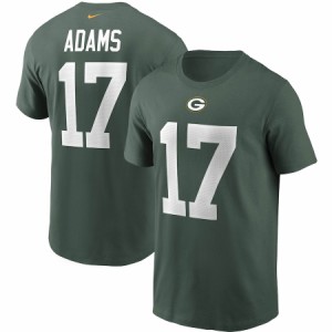 ナイキ メンズ Tシャツ Davante Adams "Green Bay Packers" Nike Name & Number T-Shirt - Green