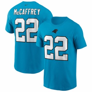 ナイキ メンズ Tシャツ Christian McCaffrey "Carolina Panthers" Nike Name & Number T-Shirt - Blue