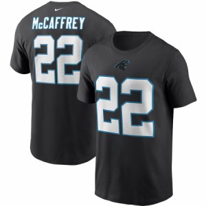 ナイキ メンズ Tシャツ Christian McCaffrey "Carolina Panthers" Nike Name & Number T-Shirt - Black