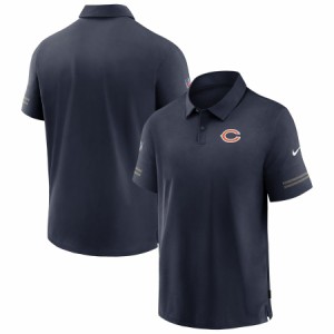 ナイキ メンズ ポロシャツ "Chicago Bears" Logo Nike Sideline Elite Performance Polo - Navy