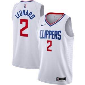 ナイキ メンズ ジャージ Kawhi Leonard "LA Clippers" Nike 2020/21 Swingman Jersey - White - Association Edition