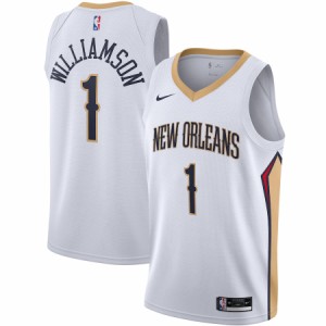 ナイキ メンズ ジャージ Zion Williamson "New Orleans Pelicans" Nike 2020/21 Swingman Jersey - White - Association Edition