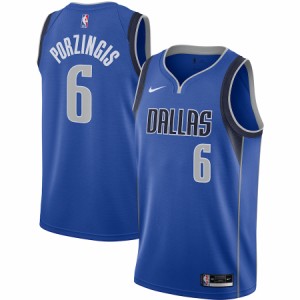 ナイキ メンズ ジャージ Kristaps Porzingis "Dallas Mavericks" Nike 2020/21 Swingman Jersey - Blue - Icon Edition