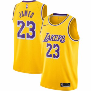 ナイキ メンズ ジャージ LeBron James "Los Angeles Lakers" Nike 2020/21 Swingman Jersey Gold - Icon Edition