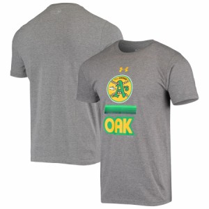 アンダーアーマー メンズ Tシャツ "Oakland Athletics" Under Armour Counter Clockwise Core Tri-Blend Performance T-Shirt ??EHeather