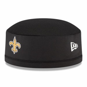 ニューエラ メンズ ニットキャップ "New Orleans Saints" New Era 2020 NFL Summer Sideline Official Skully Beanie - Black