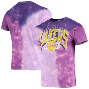 メンズ Tシャツ "Los Angeles Lakers" '47 Vintage Tie Dye Tubular T-Shirt - Purple
