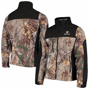 メンズ ジャケット "New Orleans Saints" Hunter Softshell Full-Zip Jacket - Realtree Camo/Black