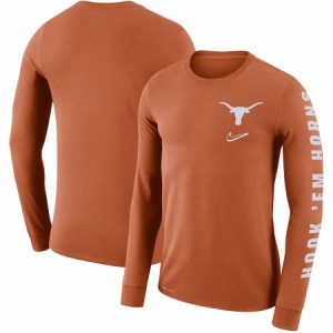 ナイキ メンズ Tシャツ 長袖 ロンT "Texas Longhorns" Nike Local Mantra Performance Long Sleeve T-Shirt - Texas Orange