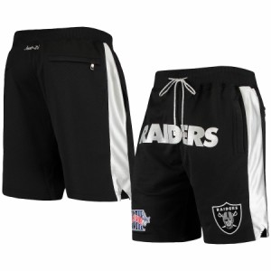 ミッチェル&ネス メンズ トレーニングパンツ "Las Vegas Raiders" Mitchell & Ness Just Don Gold Rush Shorts - Black