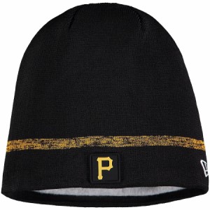 ニューエラ メンズ ニット帽 "Pittsburgh Pirates" New Era Clubhouse Knit Beanie - Black