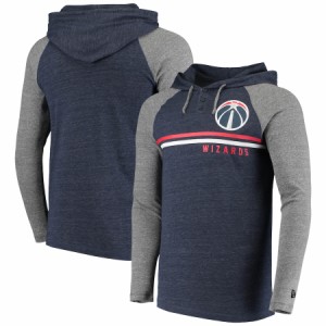 ニューエラ メンズ Tシャツ "Washington Wizards" New Era Tri-Blend Hoodie T-Shirt - Heathered Navy