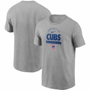 ナイキ メンズ Tシャツ "Chicago Cubs" Nike Primetime Property Of Practice T-Shirt - Heathered Gray