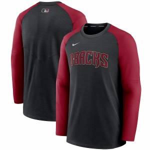 ナイキ メンズ スウェット "Arizona Diamondbacks" Nike Authentic Collection Pregame Performance Raglan Pullover Sweatshirt - Black