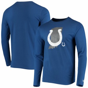 ニューエラ メンズ Tシャツ 長袖 ロンT "Indianapolis Colts" New Era State Long Sleeve T-Shirt - Royal