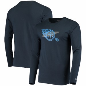 メンズ Tシャツ 長袖 ロンT "Tennessee Titans" New Era State Long Sleeve T-Shirt - Navy