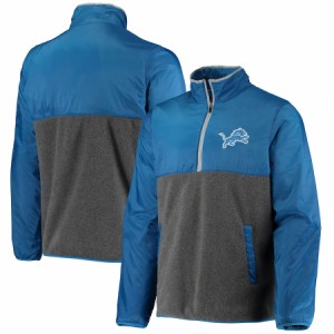 メンズ ジャケット "Detroit Lions" G-III Sports by Carl Banks Advance Transitional Quarter-Zip Jacket - Blue/Charcoal