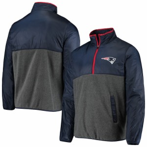 メンズ ジャケット "New England Patriots" G-III Sports by Carl Banks Advance Transitional Quarter-Zip Jacket - Navy/Charcoal