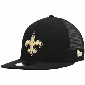 ニューエラ メンズ キャップ "New Orleans Saints" New Era Shade Trucker 9FIFTY Snapback Hat - Black