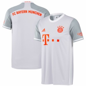 アディダス メンズ ジャージ "Bayern Munich" adidas 2020/21 Away Blank Replica Jersey - Gray