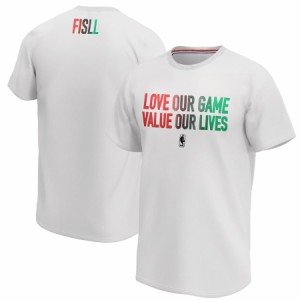 メンズ Tシャツ NBA Love Our Game Value Our Lives T-Shirt - White