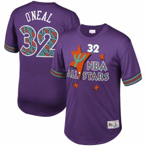 ミッチェル＆ネス メンズ Tシャツ Shaquille O'Neal NBA Mitchell & Ness Mesh T-Shirt - Purple