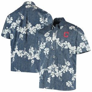 メンズ シャツ "Cleveland Indians" Reyn Spooner 50th State Button-Down Shirt ??EHeathered Navy