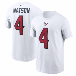 ナイキ メンズ Tシャツ Deshaun Watson "Houston Texans" Nike Name & Number T-Shirt - White