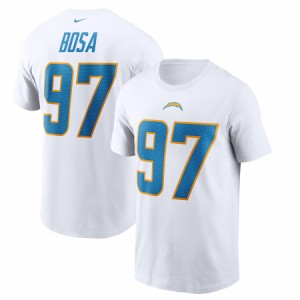 ナイキ メンズ Tシャツ Joey Bosa "Los Angeles Chargers" Nike Player Name & Number T-Shirt - White