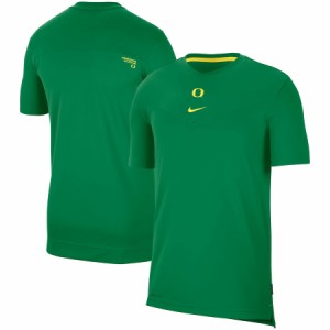 ナイキ メンズ Tシャツ Oregon Ducks Nike 2021 Sideline Football Coaches Performance Top - Green