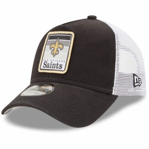 ニューエラ メンズ キャップ "New Orleans Saints" New Era Gradient Trucker 9FORTY Snapback Hat ? Black/White