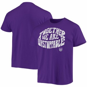 メンズ Tシャツ "Sacramento Kings" Junk Food Positive Message Enzyme Washed T-Shirt - Purple