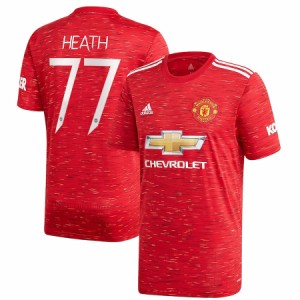 アディダス メンズ ジャージ Tobin Heath "Manchester United" adidas 2020/21 Home Replica Jersey - Red