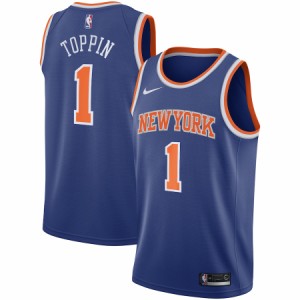 ナイキ メンズ ジャージ Obi Toppin "New York Knicks" Nike 2020 NBA Draft First Round Pick Swingman Jersey Royal - Icon Edition