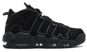 ナイキ メンズ スニーカー Nike Air More Uptempo "Triple Black" バッシュ モアテン Black/Black-Black